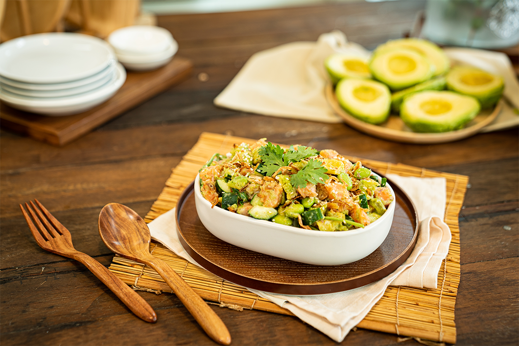 Avocado Salmon Poke Bowl